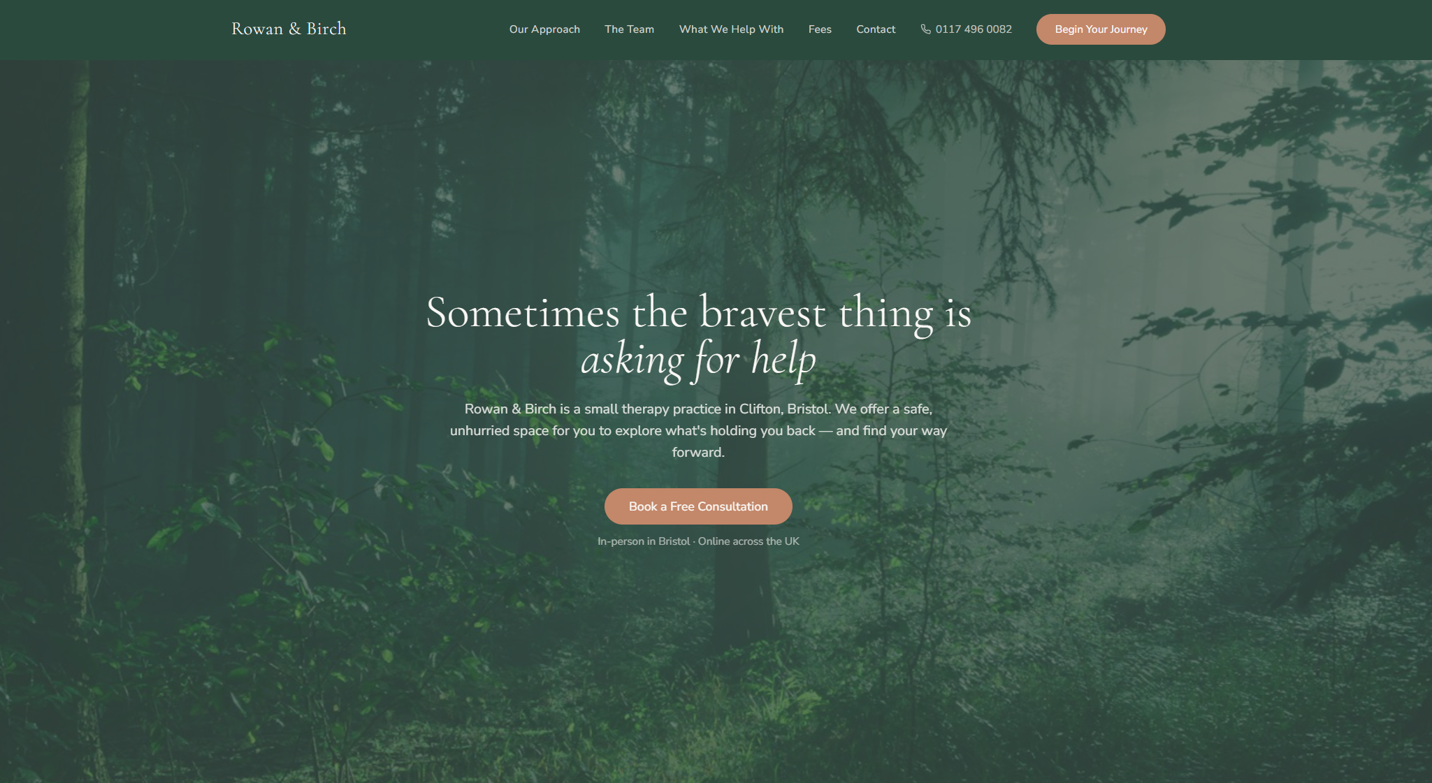 Rowan & Birch therapy website